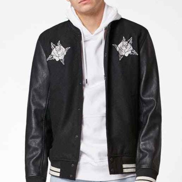 pacsun black bomber jacket